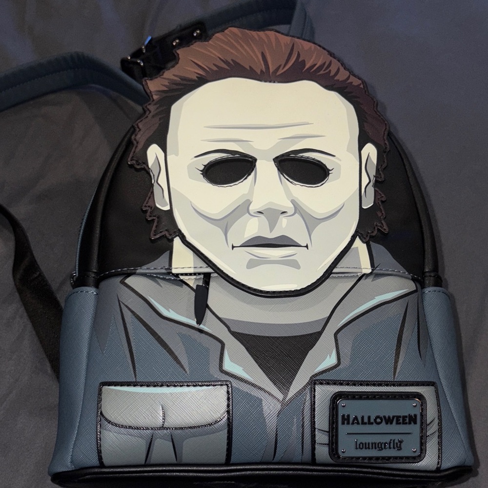 Loungefly Halloween Michael Myers Backpack - Black and Blue